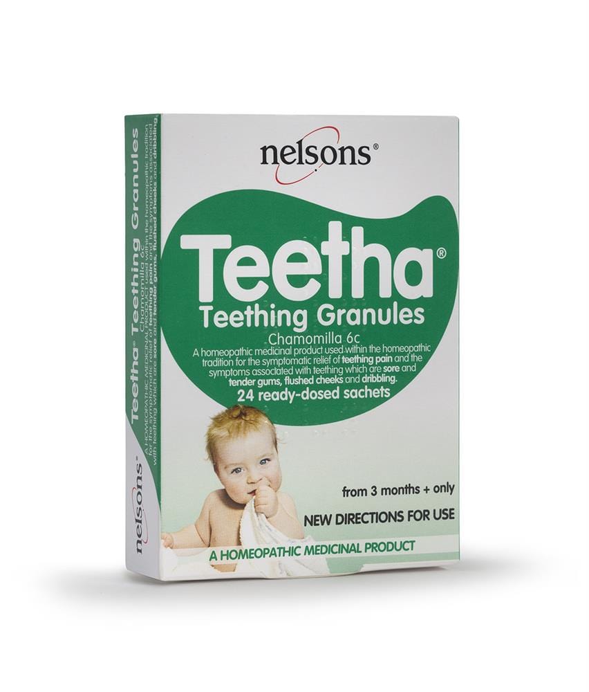 Nelsons Teetha Teething Granules 24 Sachets, Nelsons