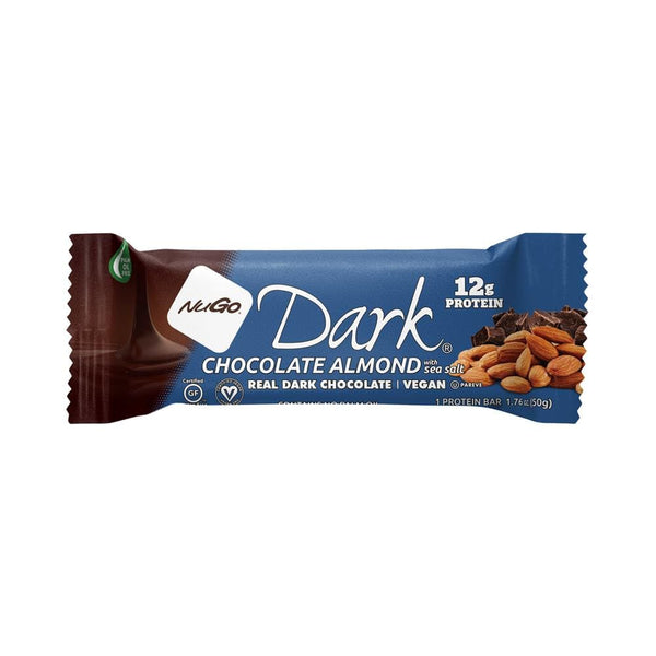 Vegan Dark Chocolate Almond High Protein Snack Bar 50g, NuGo