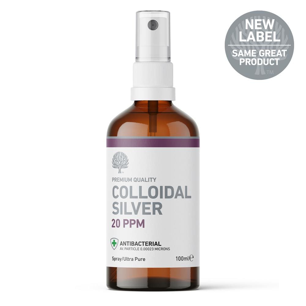 20ppm Enhanced Colloidal Silver 100ml Spray - pH 9.0, Optimised Energetics