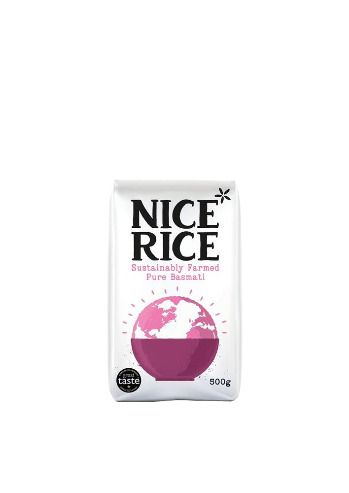 Nice Rice Sustainably Farmed Pure Basmati 500g, Nice Rice