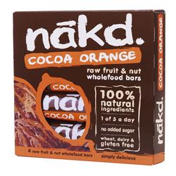 Nakd Cocoa Orange MP 4x35g, Nakd