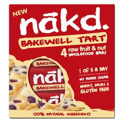 Nakd Bakewell Tart 4x35g Bar Multi-Pack, Nakd