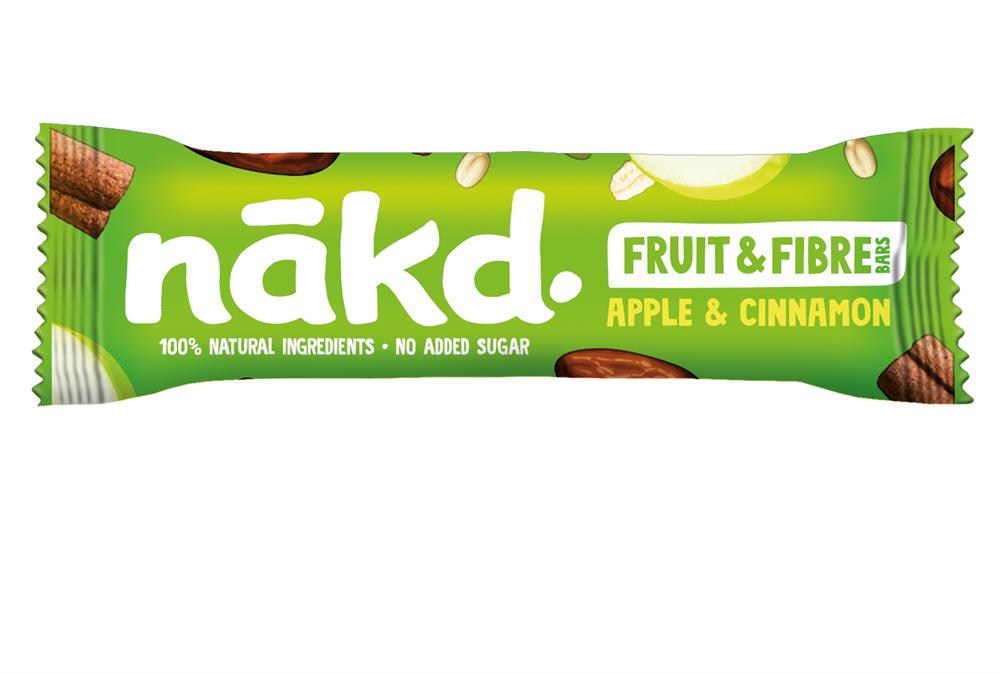 Nakd Fruit & Fibre Apple & Cinnamon Bar 44g, Nakd