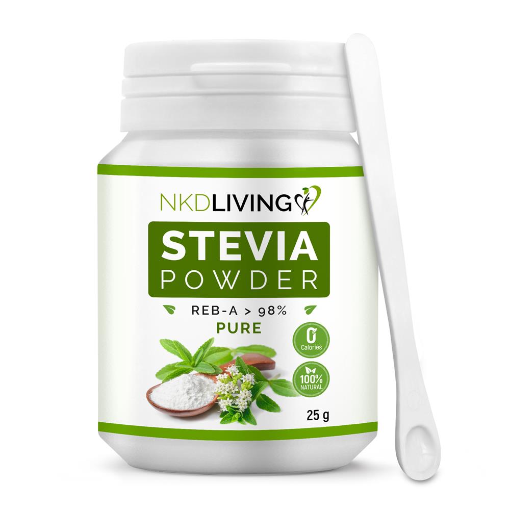 Pure Stevia Powder Natural 0 Calorie Sweetener 25g, NKD Living