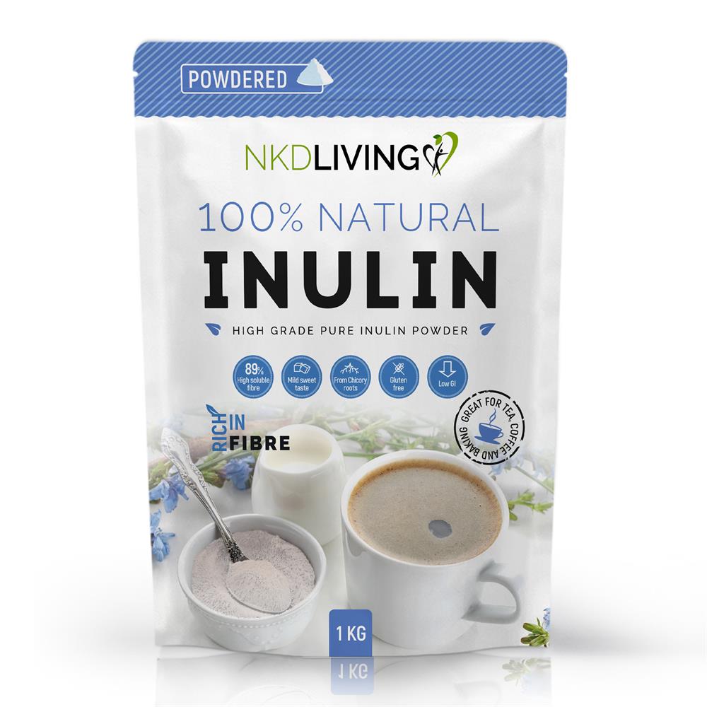 Inulin Prebiotic Fibre Powder 1KG, NKD Living