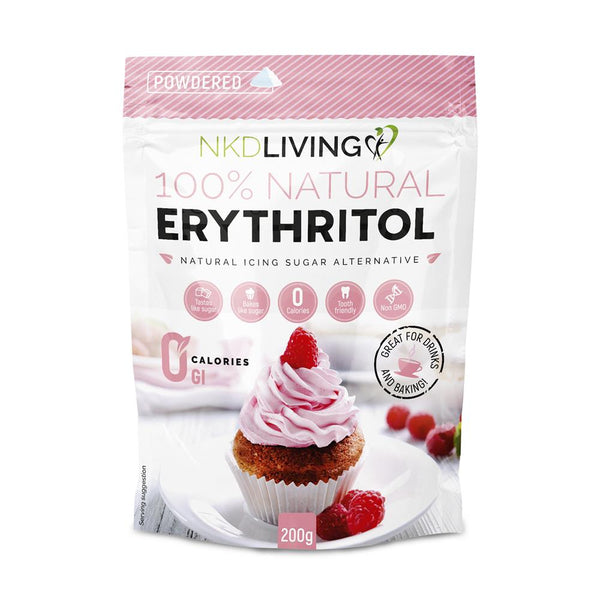 Erythritol Powdered Natural 0 Calorie Sweetener 200g, NKD Living