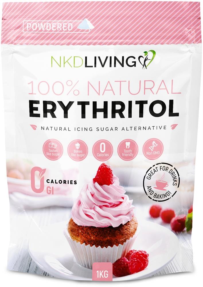 Erythritol Powdered Natural 0 Calorie Sweetener 1KG, NKD Living