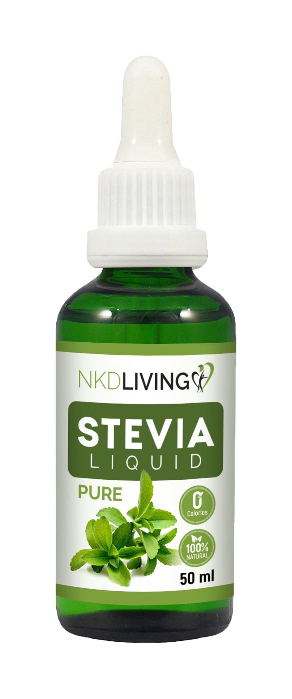 100% Natural Stevia Liquid Pure Sweetener 50ml, NKD Living