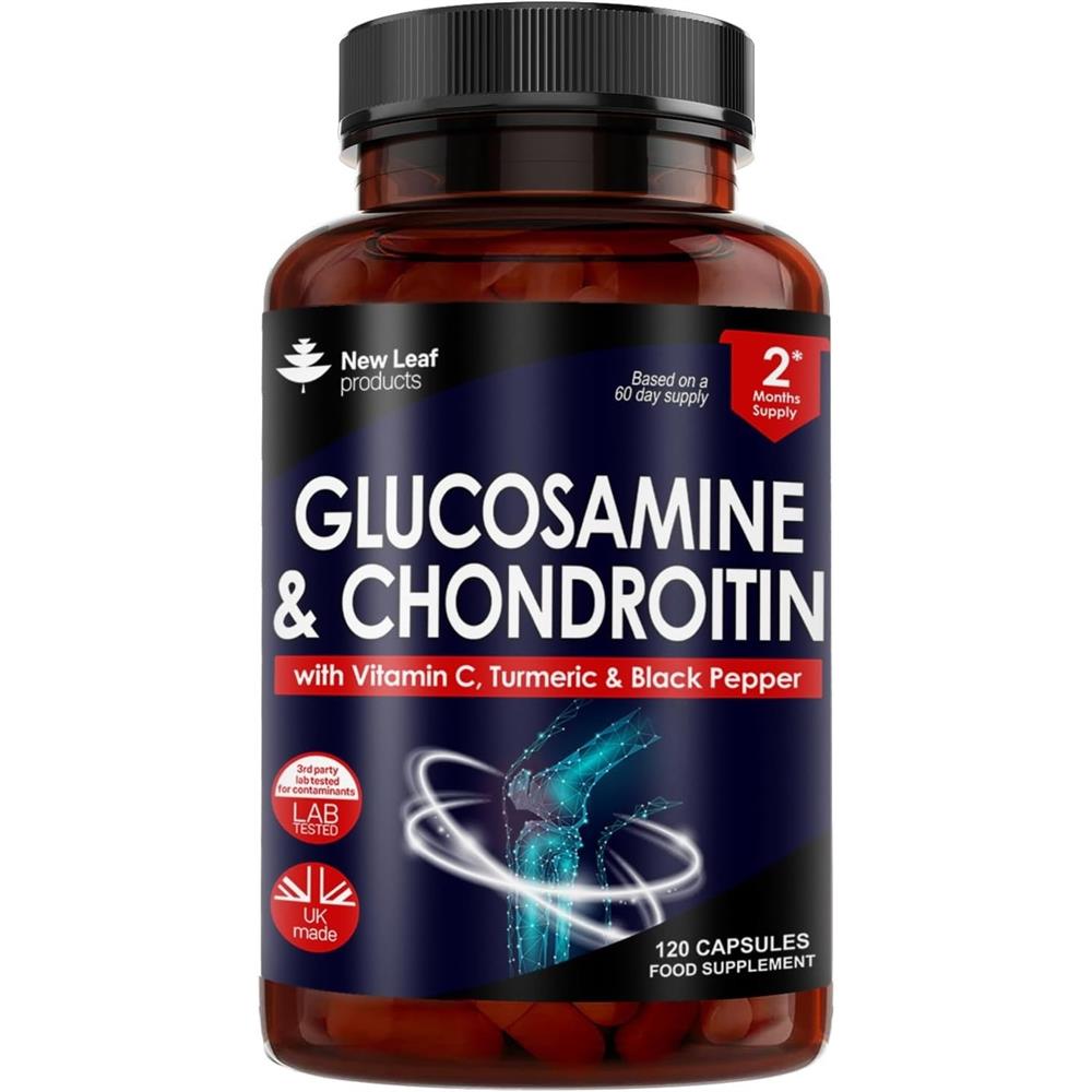 Glucosamine & Chondroitin + Vitamin C Turmeric & Black Pepper, New Leaf Products