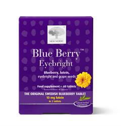 Blueberry Eyebright 60 Tablets, New Nordic