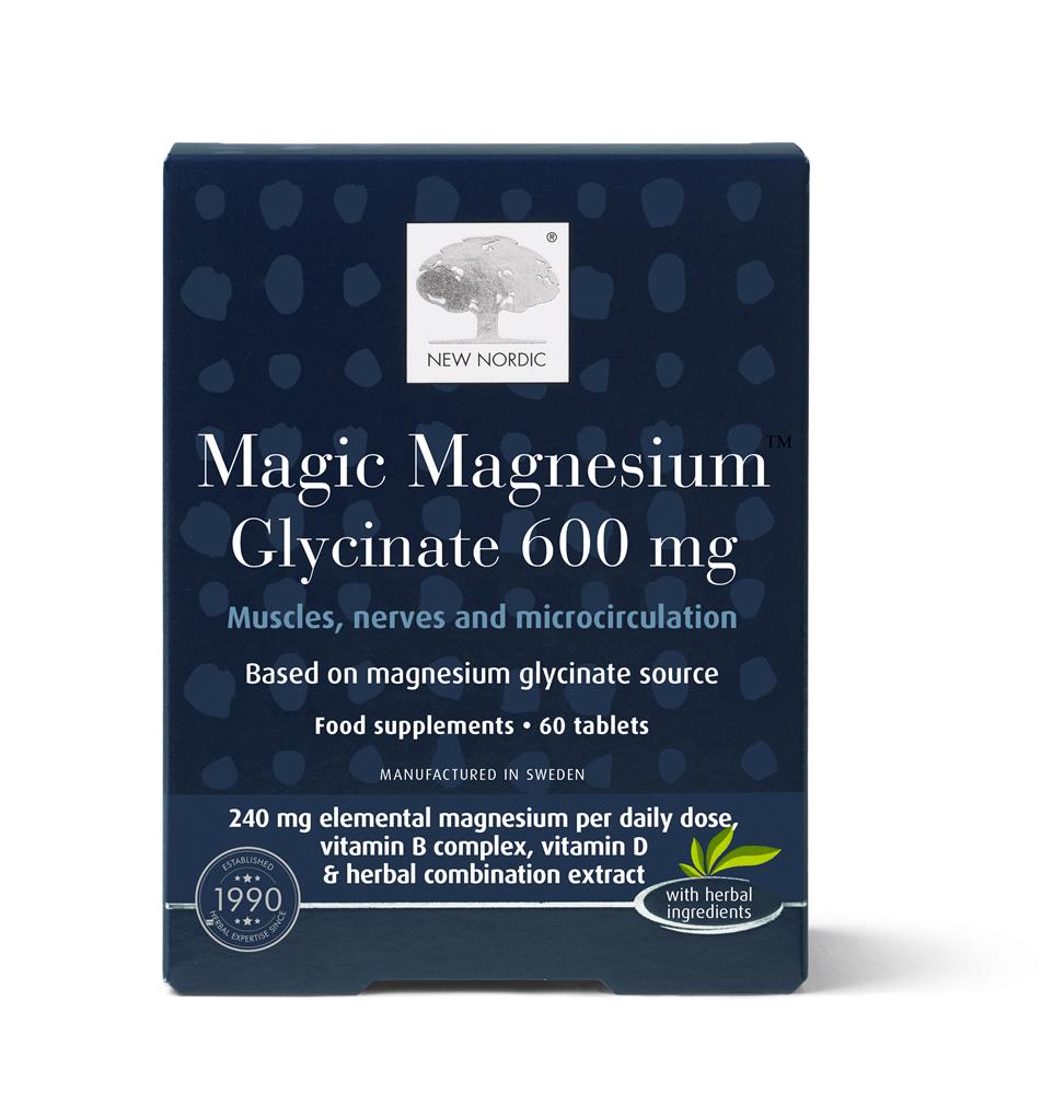 Magic Magnesium Glycinate 600mg, New Nordic