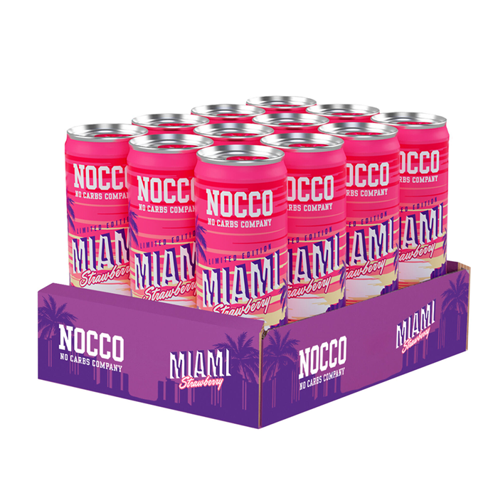 NOCCO BCAA 12x330ml Miami Strawberry