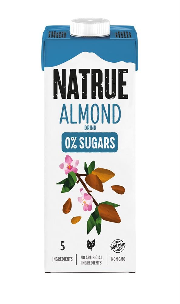 Natrue Almond Drink 0% Sugars UHT 1L, Natrue