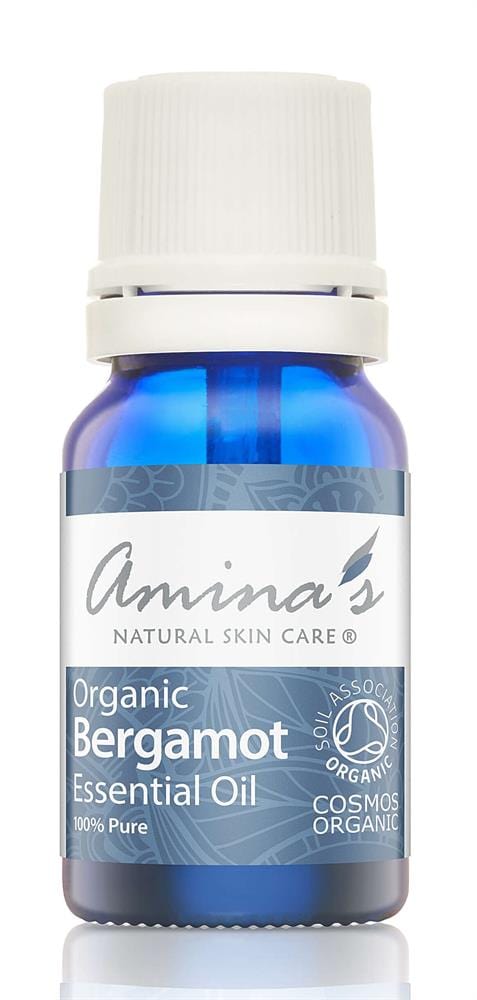 Aminas naturlige hudpleje ren organisk bergamot essentiel olie 10 ml