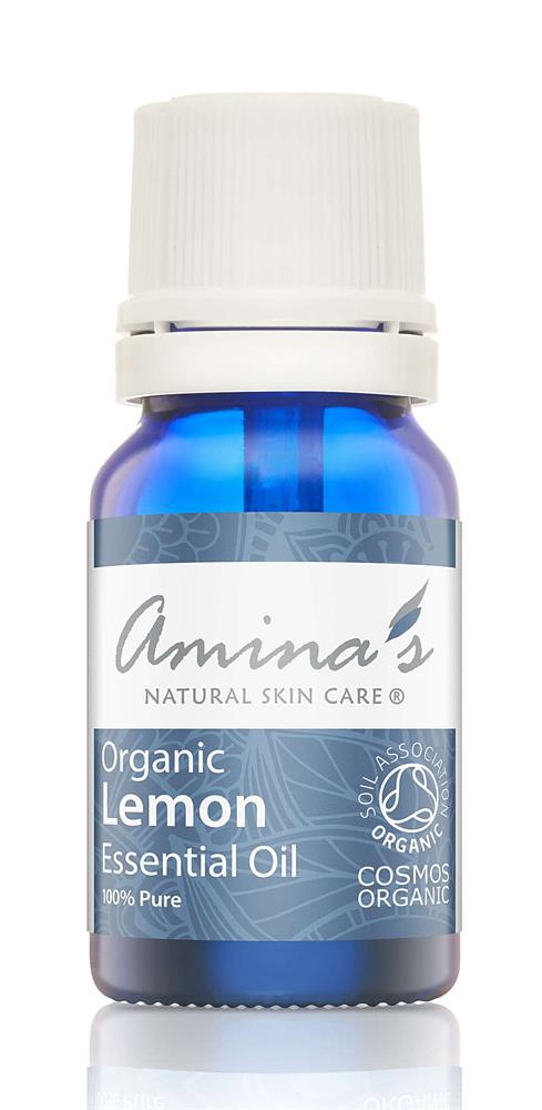 Pure Organic Lemon Essential Oil 10ml, Amina's Natural Skincare