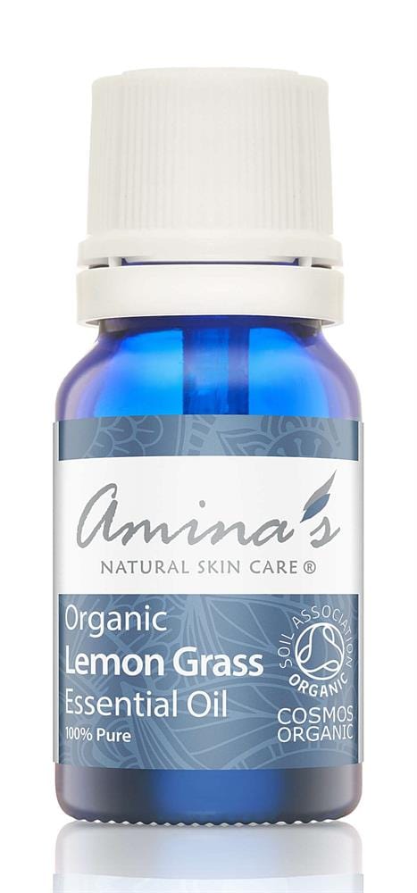 Pure Organic Lemon Grass Essential Oil 10ml, Amina's Natural Skincare