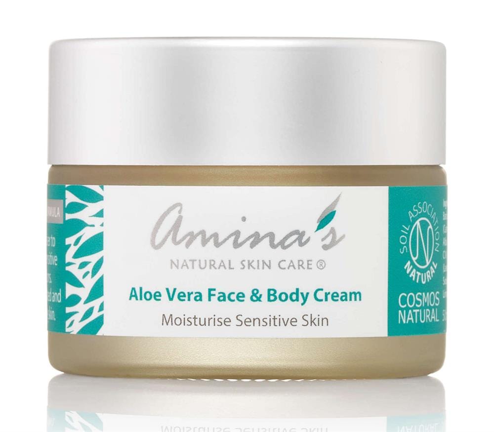 Aloe Vera Face & Body Cream for Sensitive Skin 50ml, Amina's Natural Skincare