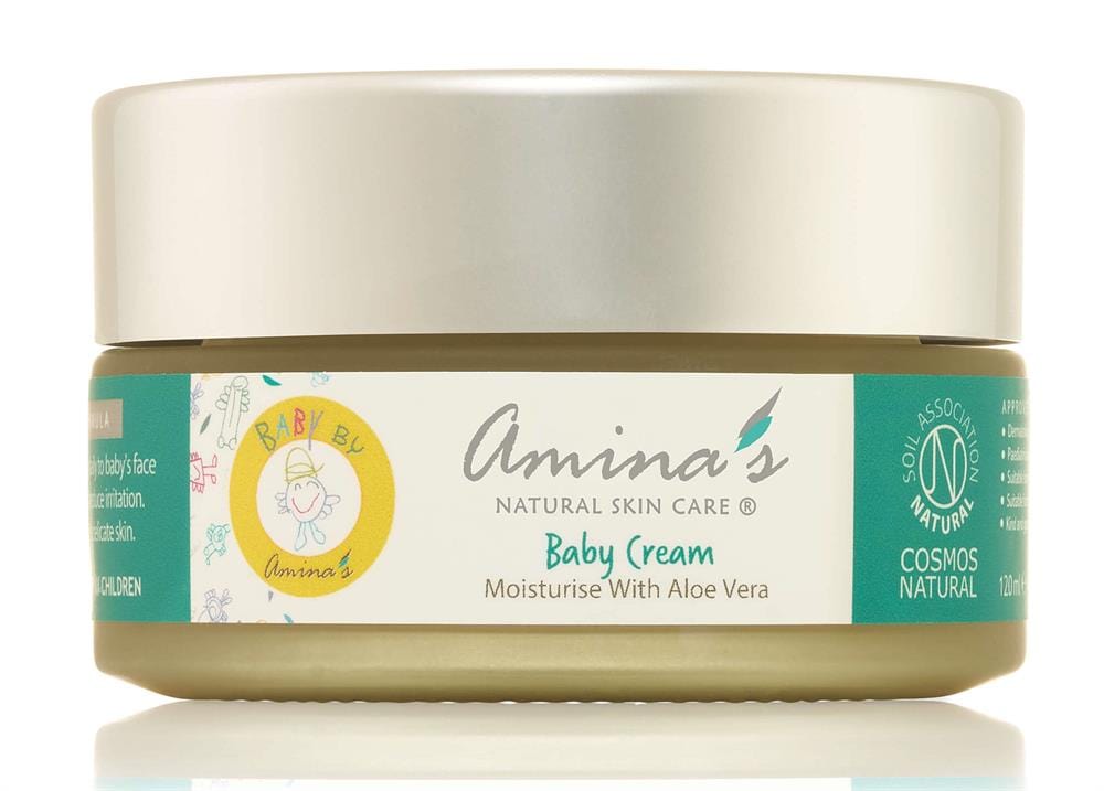 Natural Aloe Vera Baby Cream for Face & Body 120ml, Amina's Natural Skincare