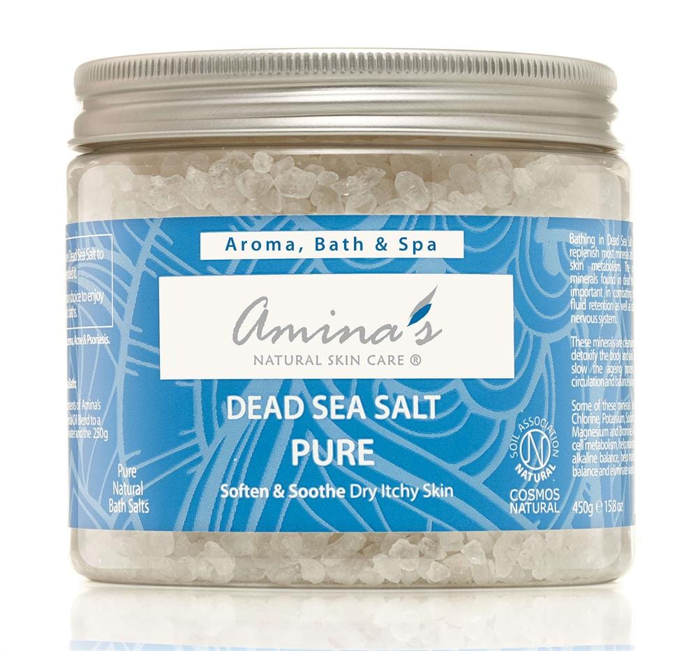 Pure Natural Bath Dead Sea Salts 450g, Amina's Natural Skincare