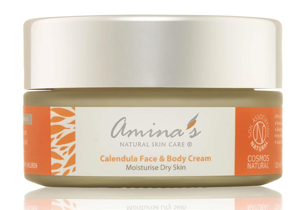 Organic Calendula Face & Body for Normal to Dry Skin 120ml, Amina's Natural Skincare