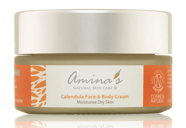 Organic Calendula Face & Body for Normal to Dry Skin 120ml, Amina's Natural Skincare