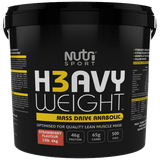 NutriSport H3avyweight Mass Drive Anabolic 6kg Strawberry