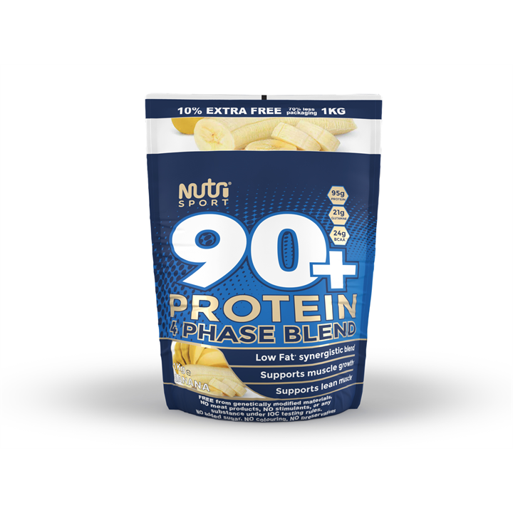 NutriSport 90+ Protein 4 Phase Blend  1Kg Banana