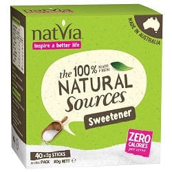 Natvia Sweetener 40 Sticks Box, Natvia