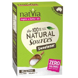 Natvia Sweetener 80 Sticks Box, Natvia