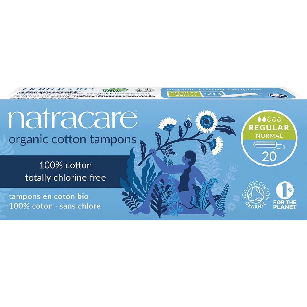 Organic Non-Applicator Tampons Regular x 20, Natracare