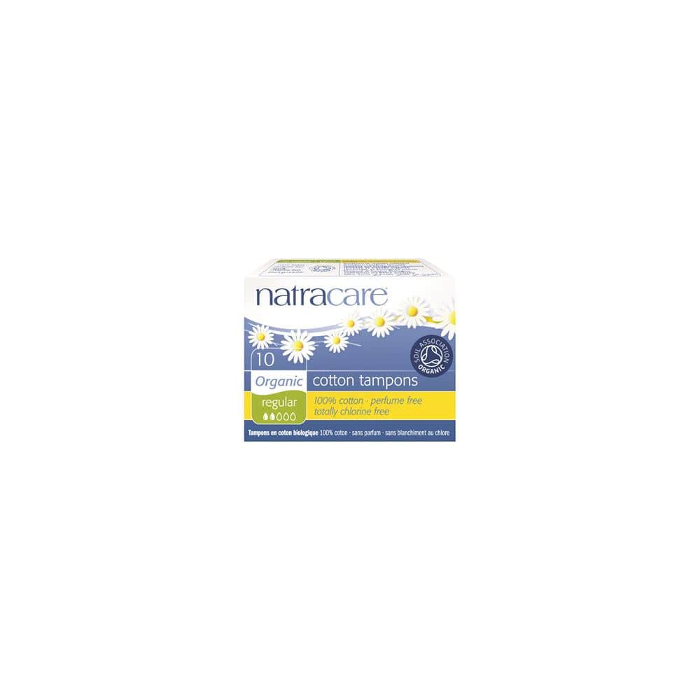 Organic Non-Applicator Tampons Regular x 10, Natracare