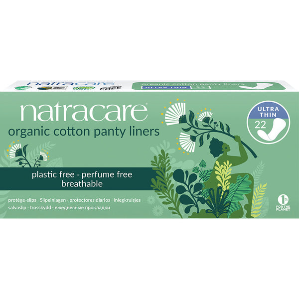 Organic Cotton Pantyliners Ultra Thin x 22, Natracare