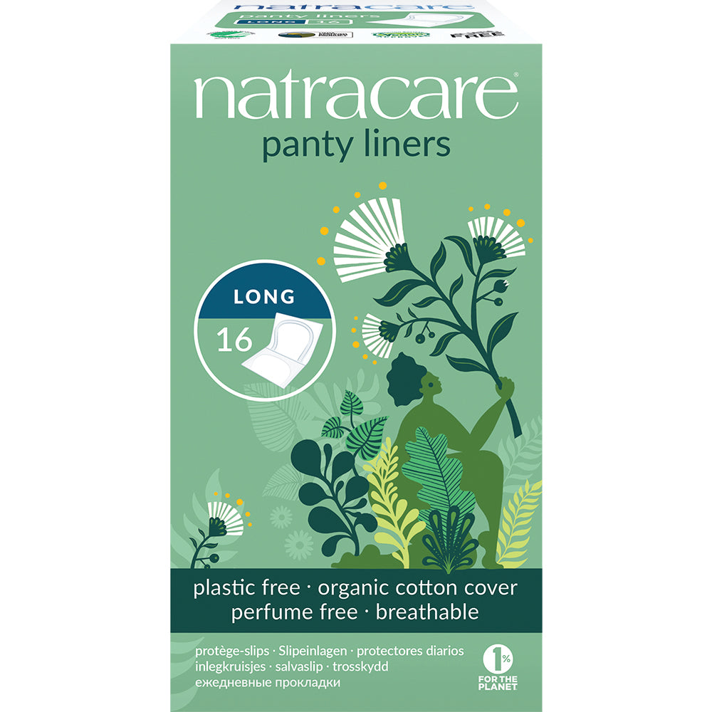 Panty Liner Long Wrapped 16's, Natracare