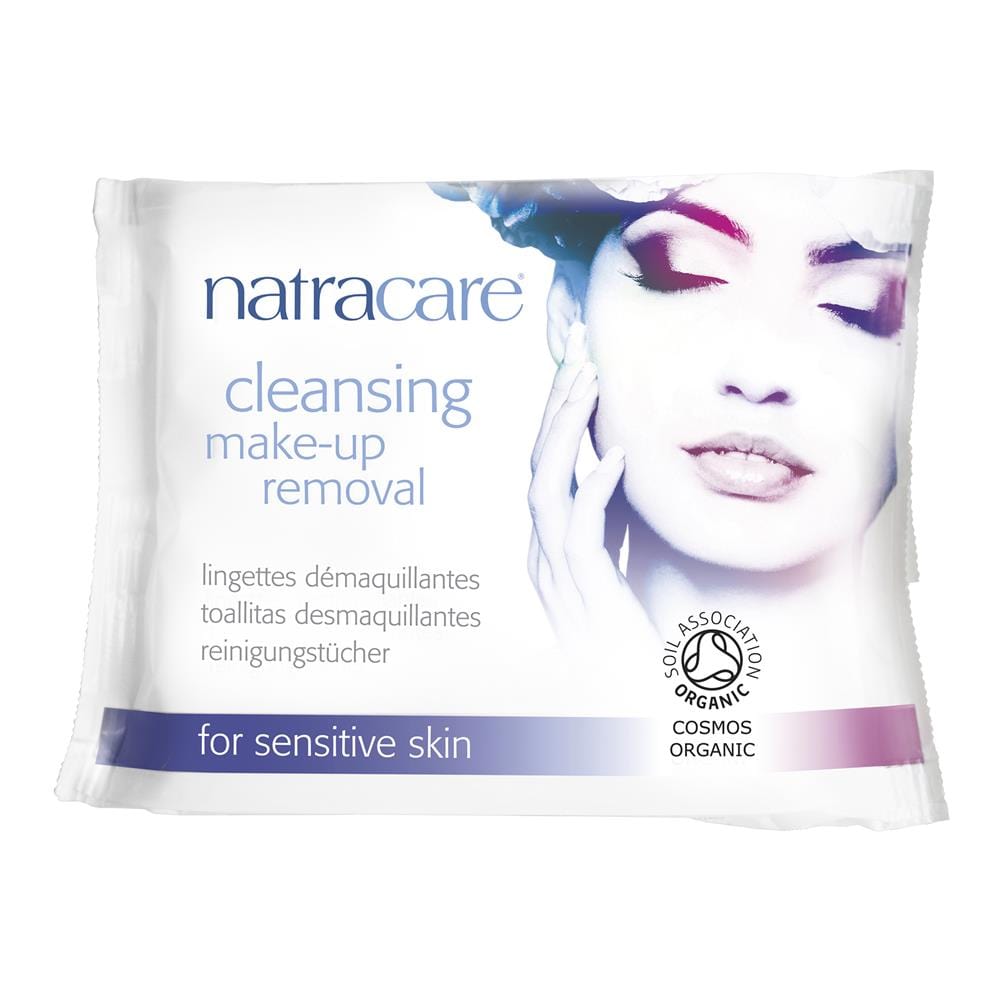 Cleansing Make-Up Removal Wipes for sensitive skin 20's, Natracare