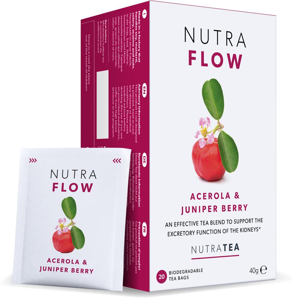 Nutra Flow Tea - 20 Herbal Tea Bags, Nutratea