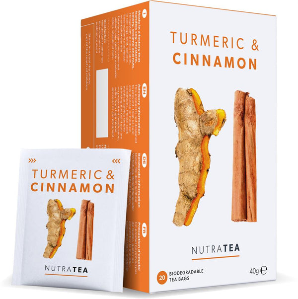 NutraTea Turmeric & Cinnamon - 20 Tea Bags, Nutratea