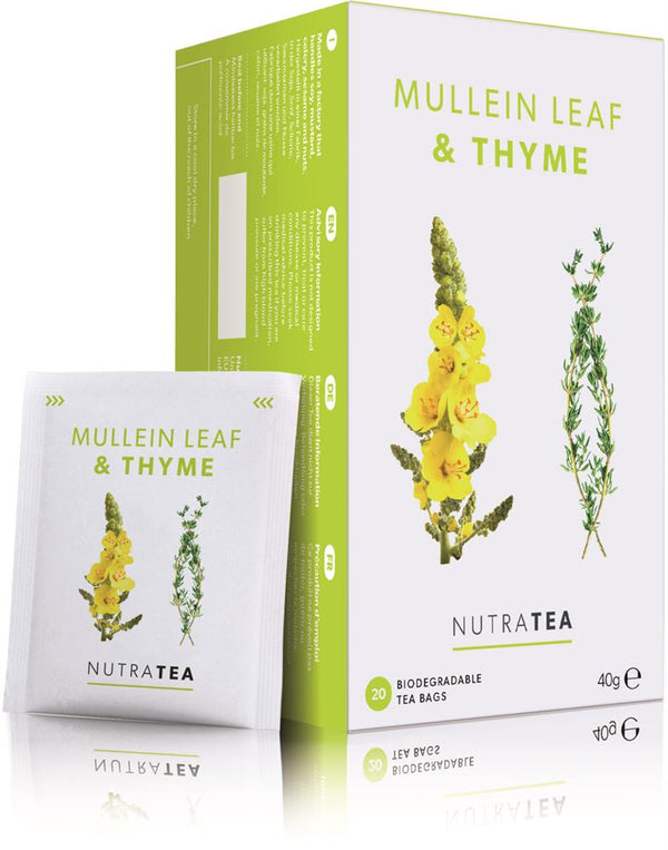 NutraTea Mullein Leaf & Thyme - 20 Tea Bags, Nutratea