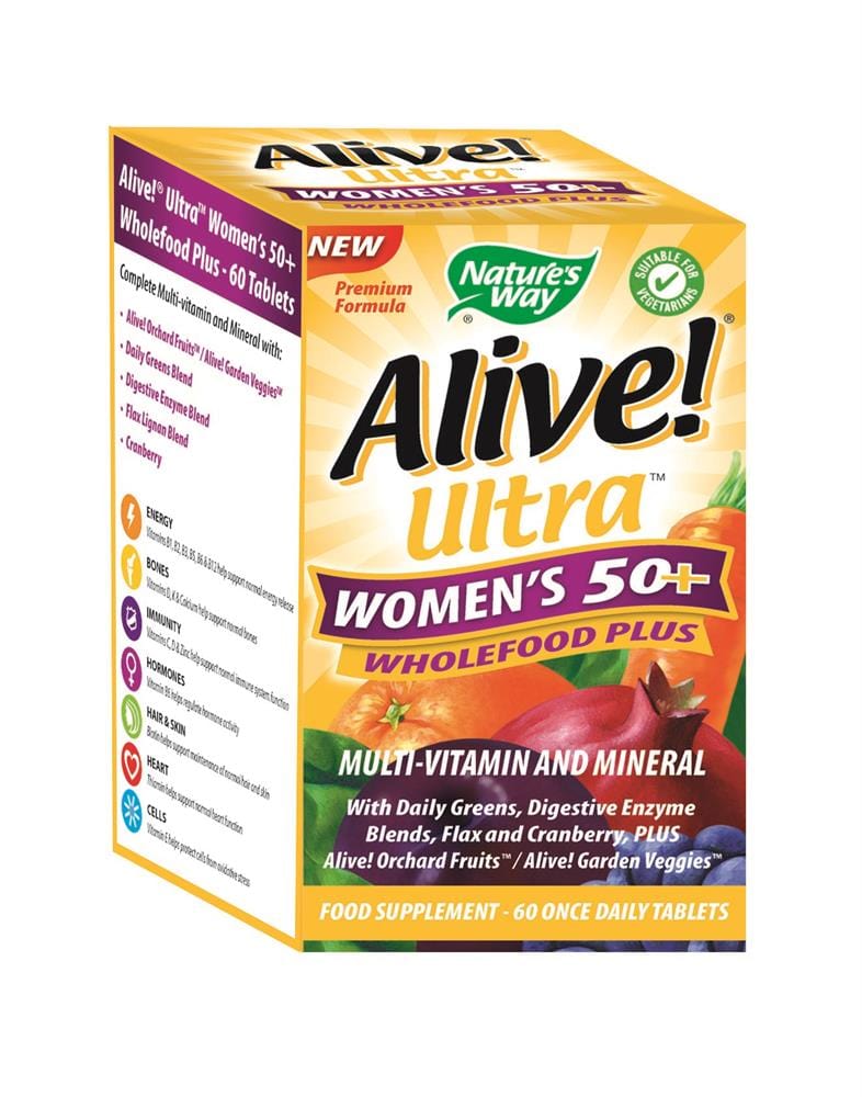 Alive! Ultra Women`s 50+ Multivitamin, Nature's Way