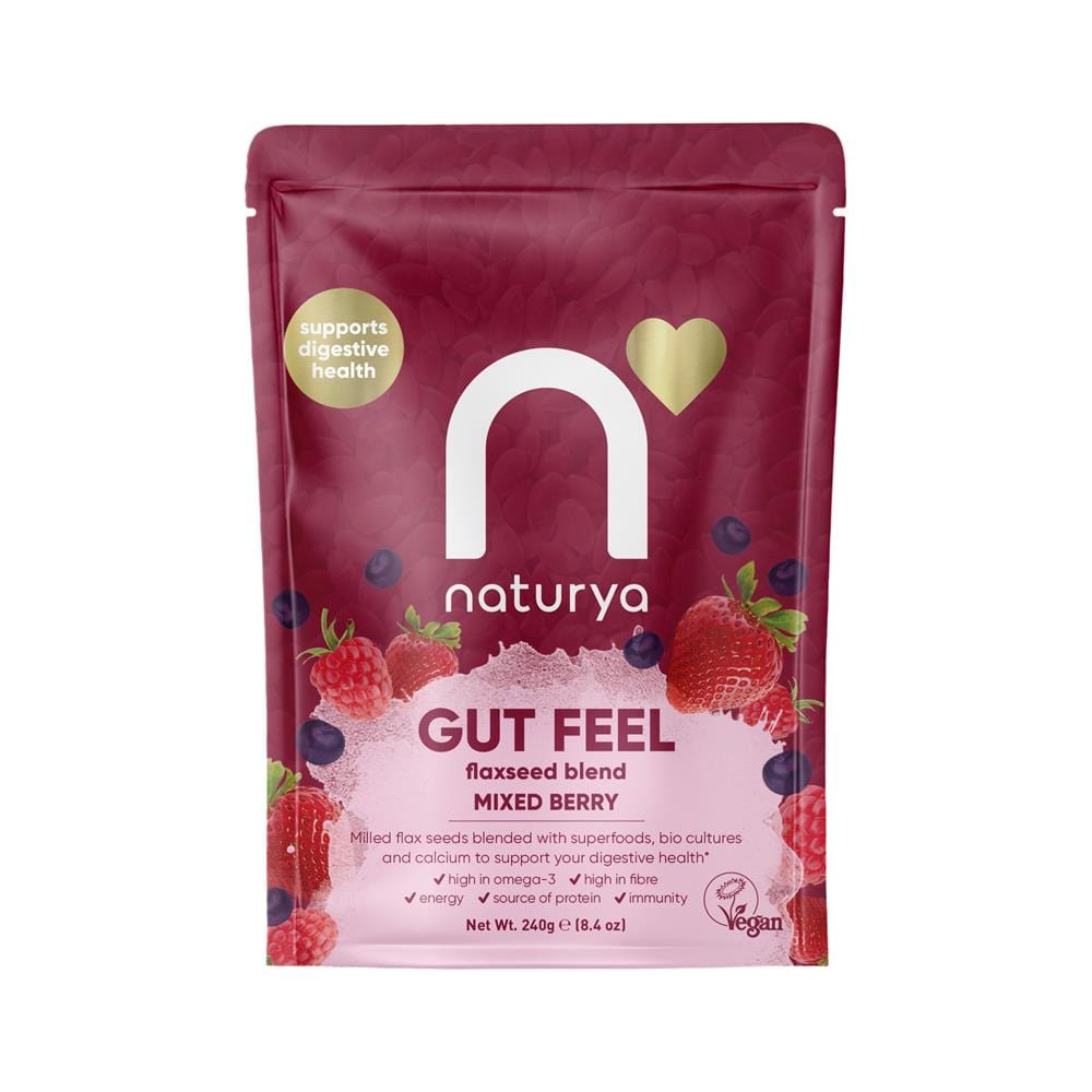 Naturya Gut Feel Flaxseed Blend Mixed Berry 240g, Naturya