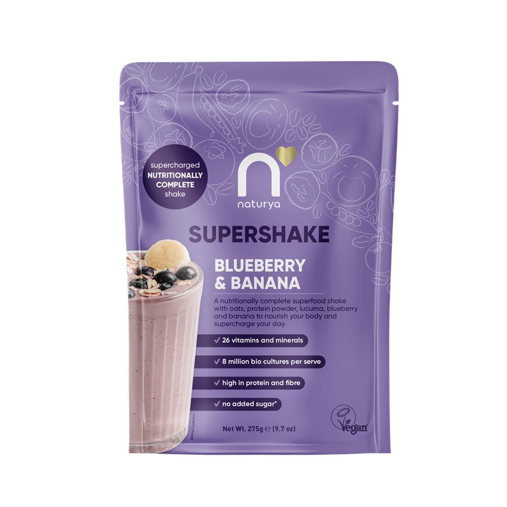 Naturya SuperShake Blueberry & Banana 275g, Naturya