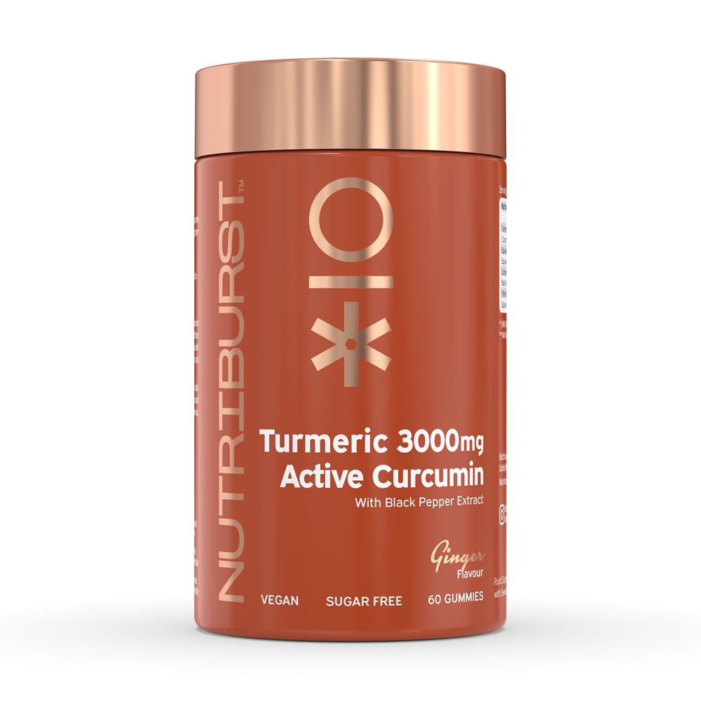 Sugar-free Turmeric Curcumin 3000mg 60x Gummies, Nutriburst