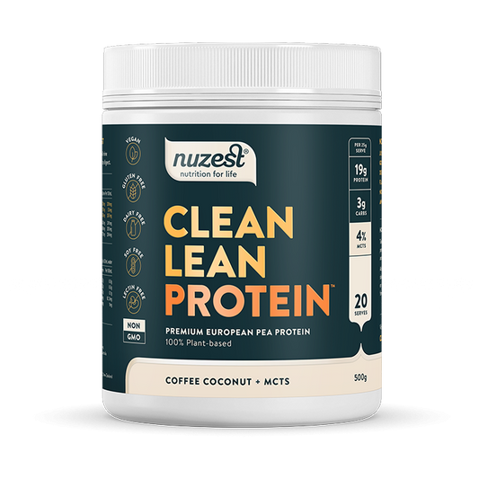 Nuzest Clean Lean Protein Functional Flavour 500g Coffee, Coconut + MCTs