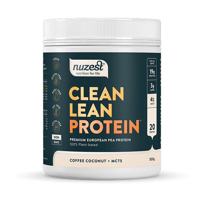 Nuzest Clean Lean Protein Functional Flavour 500g Coffee, Coconut + MCTs