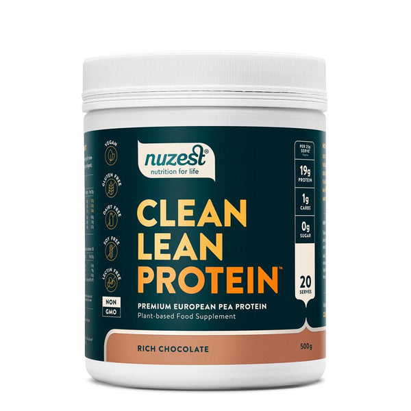 Clean Lean Protein - Rich Chocolate 500g, Nuzest