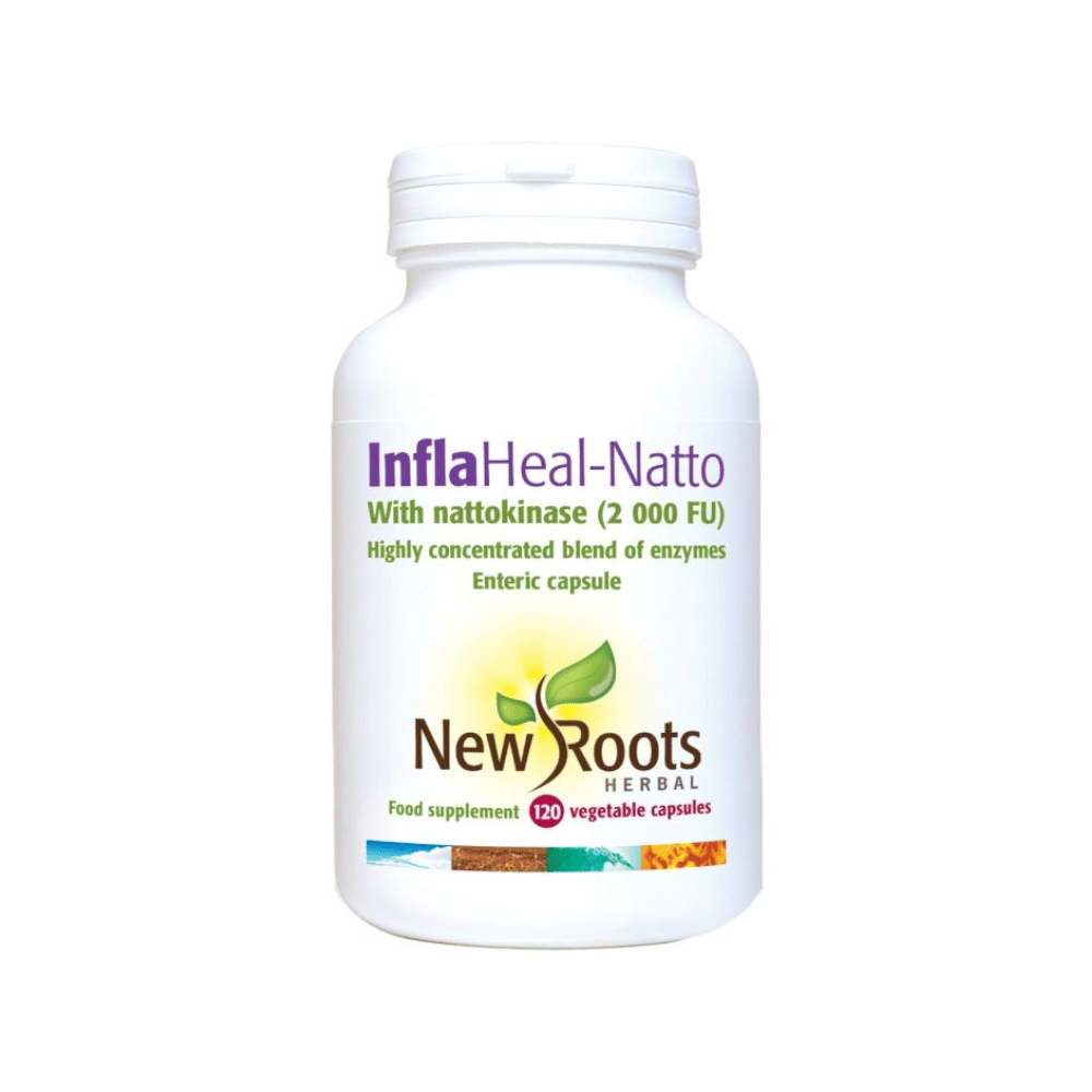 New Roots Herbal InflaHeal Natto – 120 Capsules – image 3
