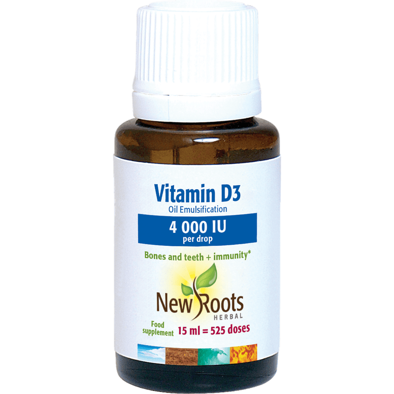 New Roots Herbal Vitamin D3 4,000 IU Liquid – 15 ml – image 3