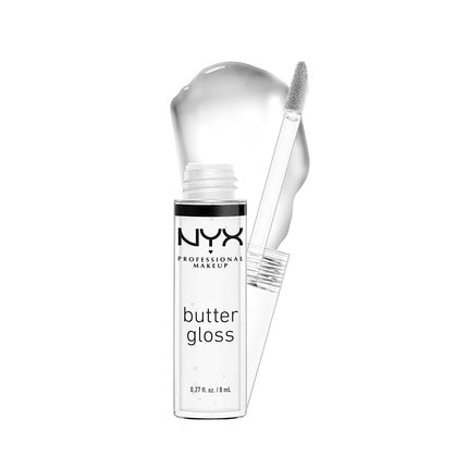 NYX Professional Makeup Butter Gloss Non-Sticky Lip Gloss Sugar Glass 0.27 Fl Oz