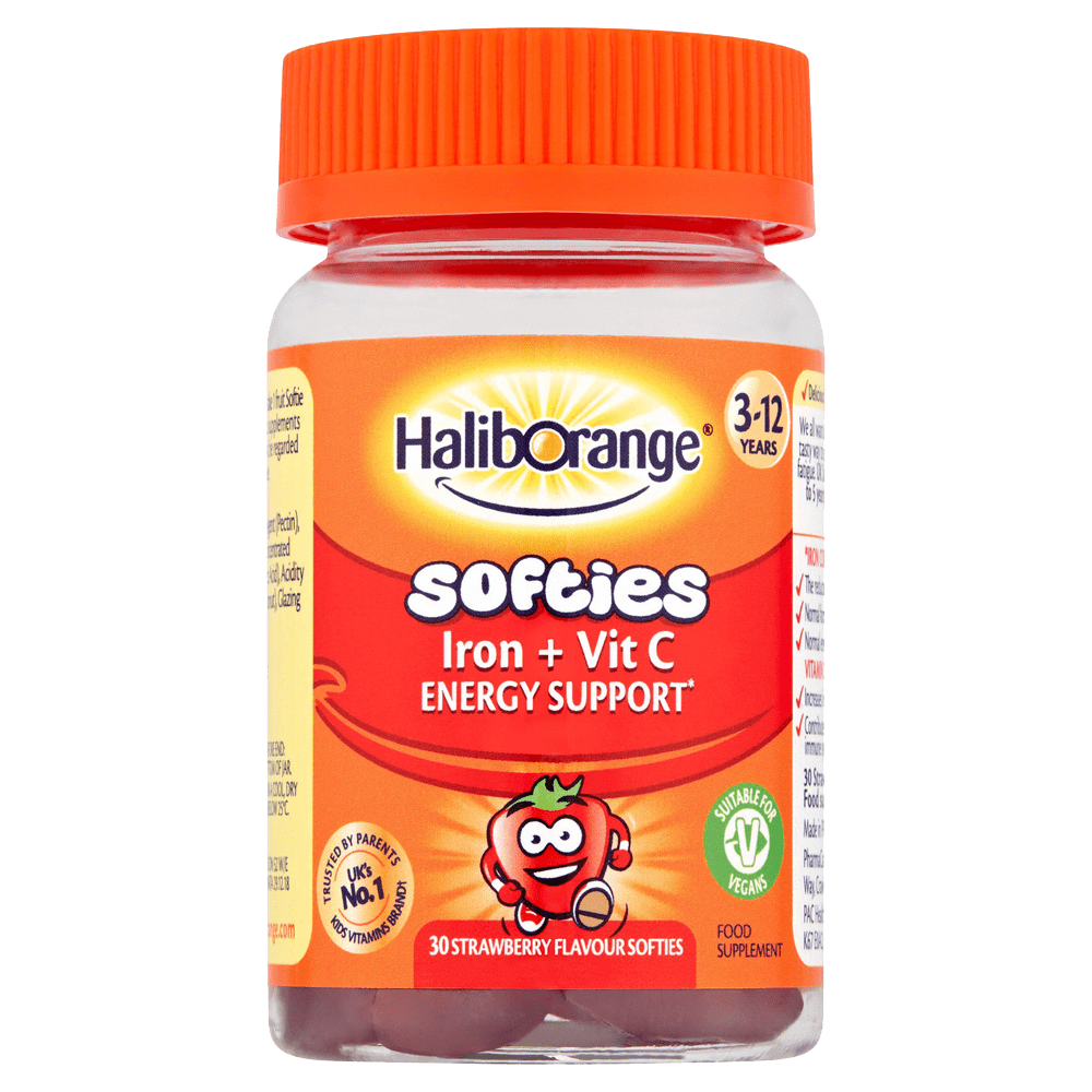 Haliborange Kids Iron & Vitamin C Strawberry Softies Pack of 30 - welzo