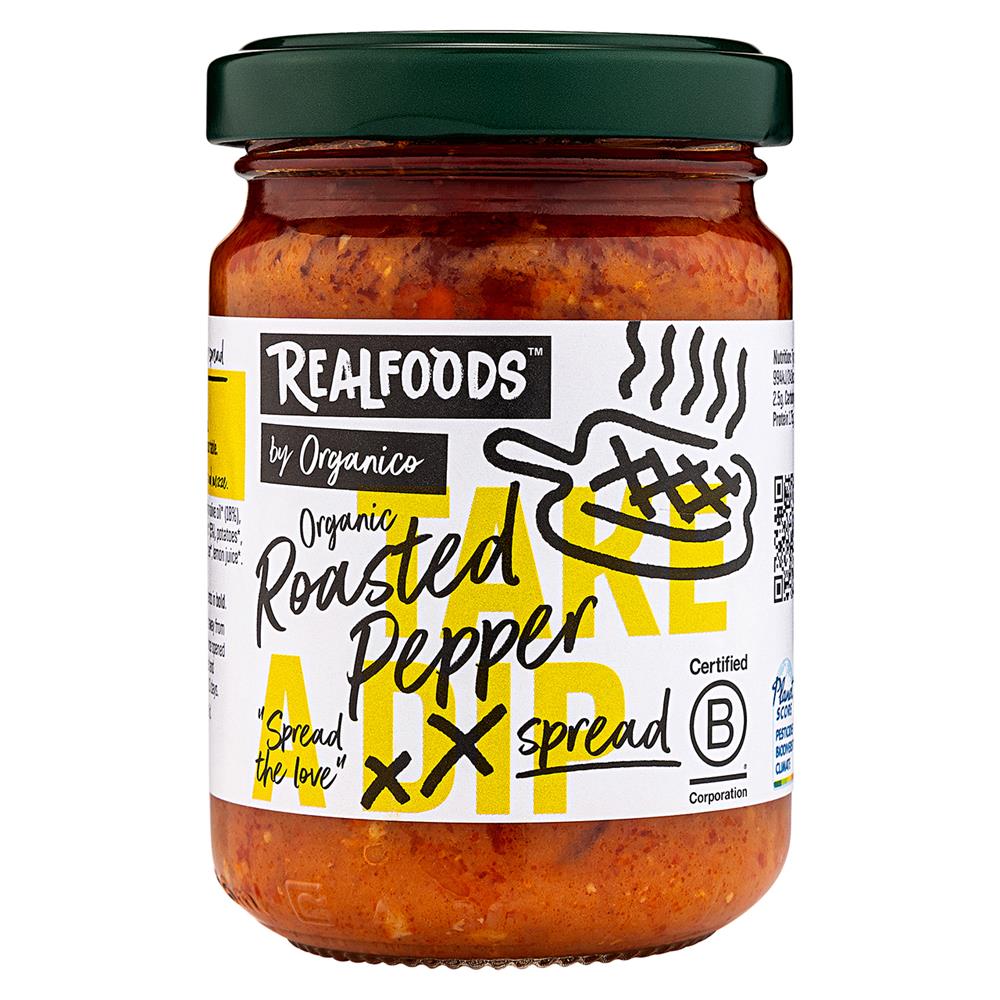 Organic Roasted Red Pepper Spread 140g, Organico