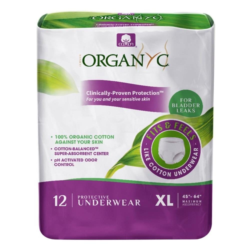 Light Incontinence - Underwear Extra Large - 12 units, Organyc